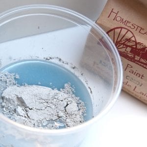 Mixing Milk Paint Powder