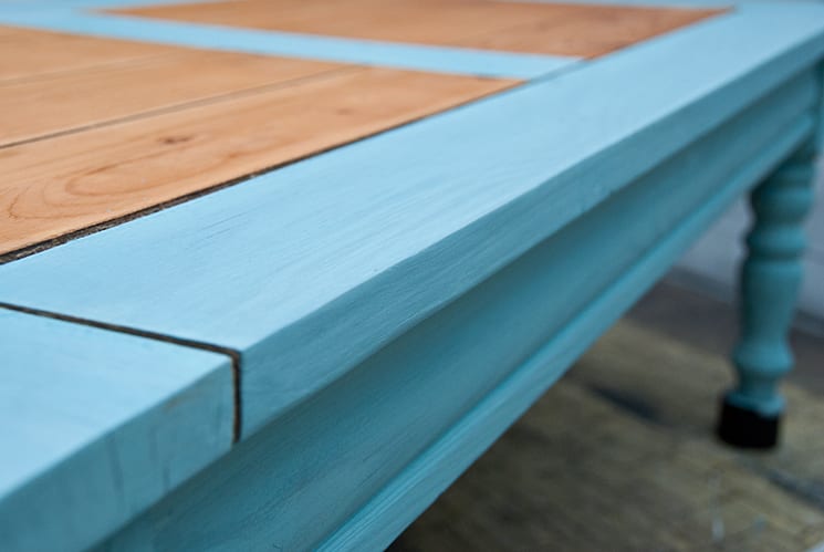 milk painted table 2 coats