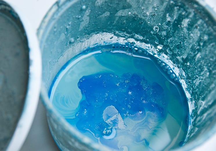 separated milk paint