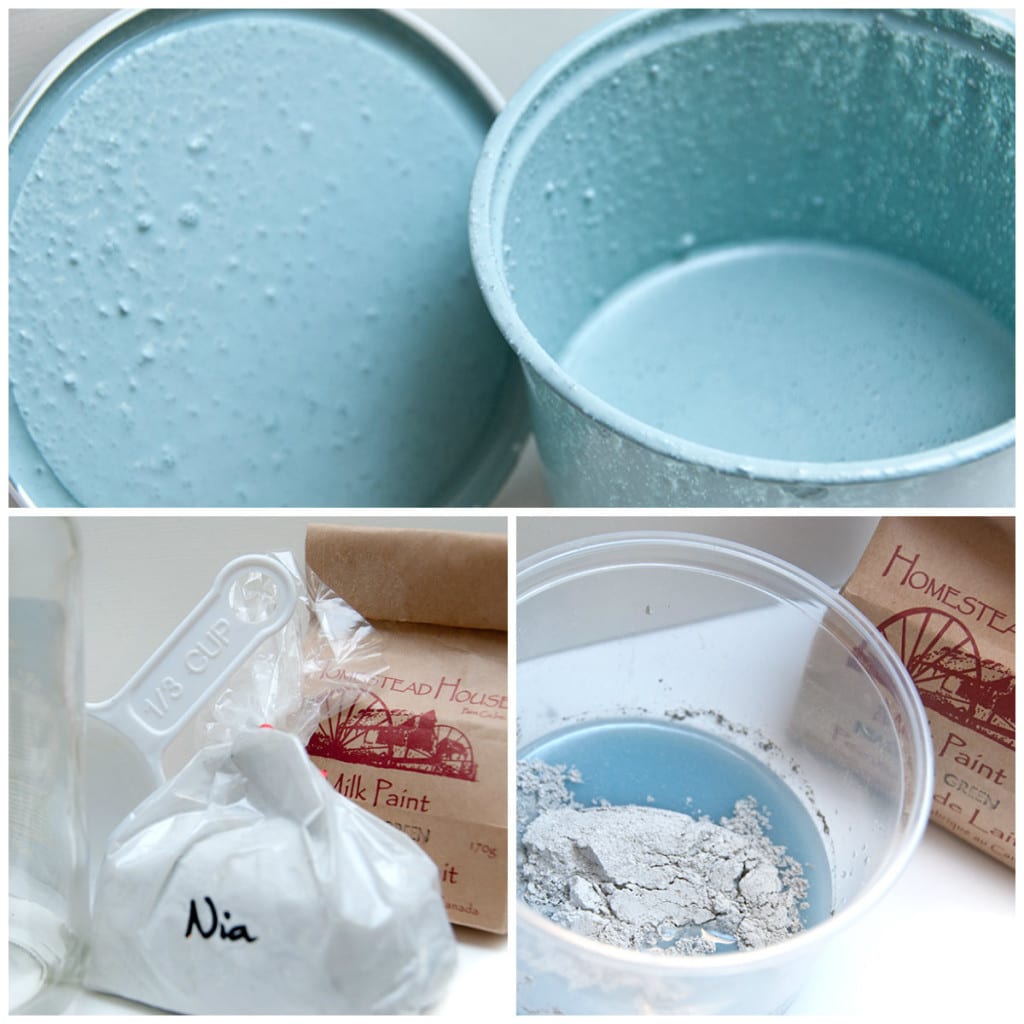 mixing milk paint