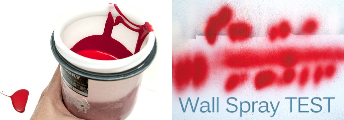 testing chalk paint spray