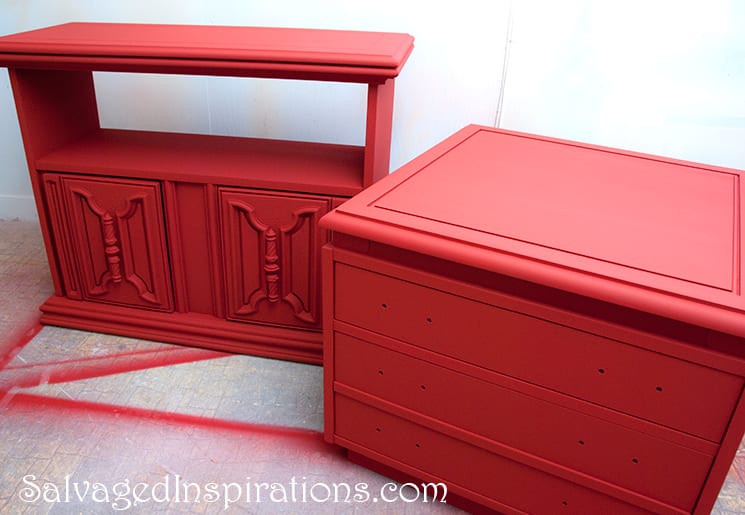 Spray painted Annie Sloan Furniture