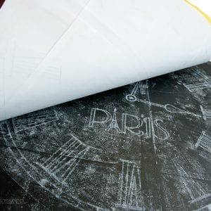 Chalked Out Stencil Design