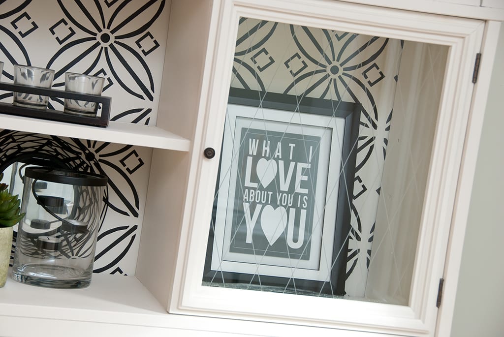 DIY Stencil - China Cabinet