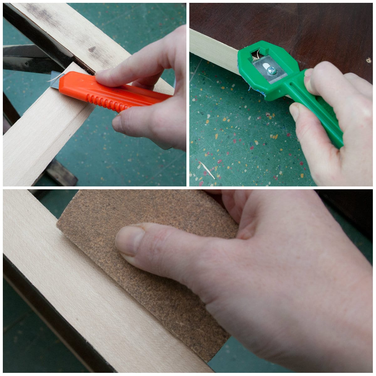 Cutting and Sanding Edge Banding