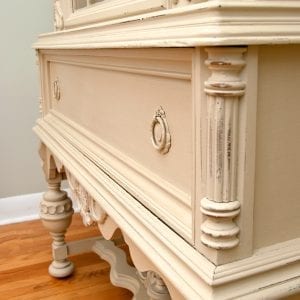China Cabinet Painted w Annie Sloans Chalk Paint