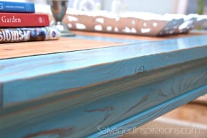 Milk Painted Table Before Color Matching Milk Painted Table