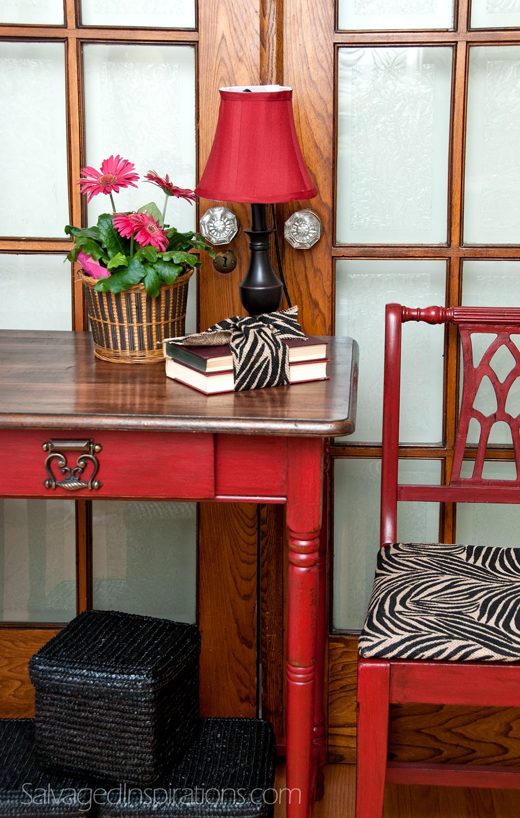 Road Rescued Writing Desk & Chair