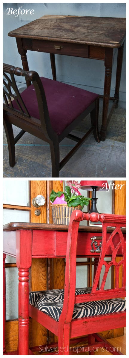 Writing Desk Before & After