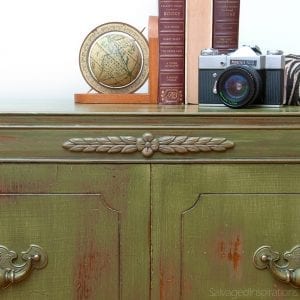 Antique-MilkPainted-Radio-Cabinet