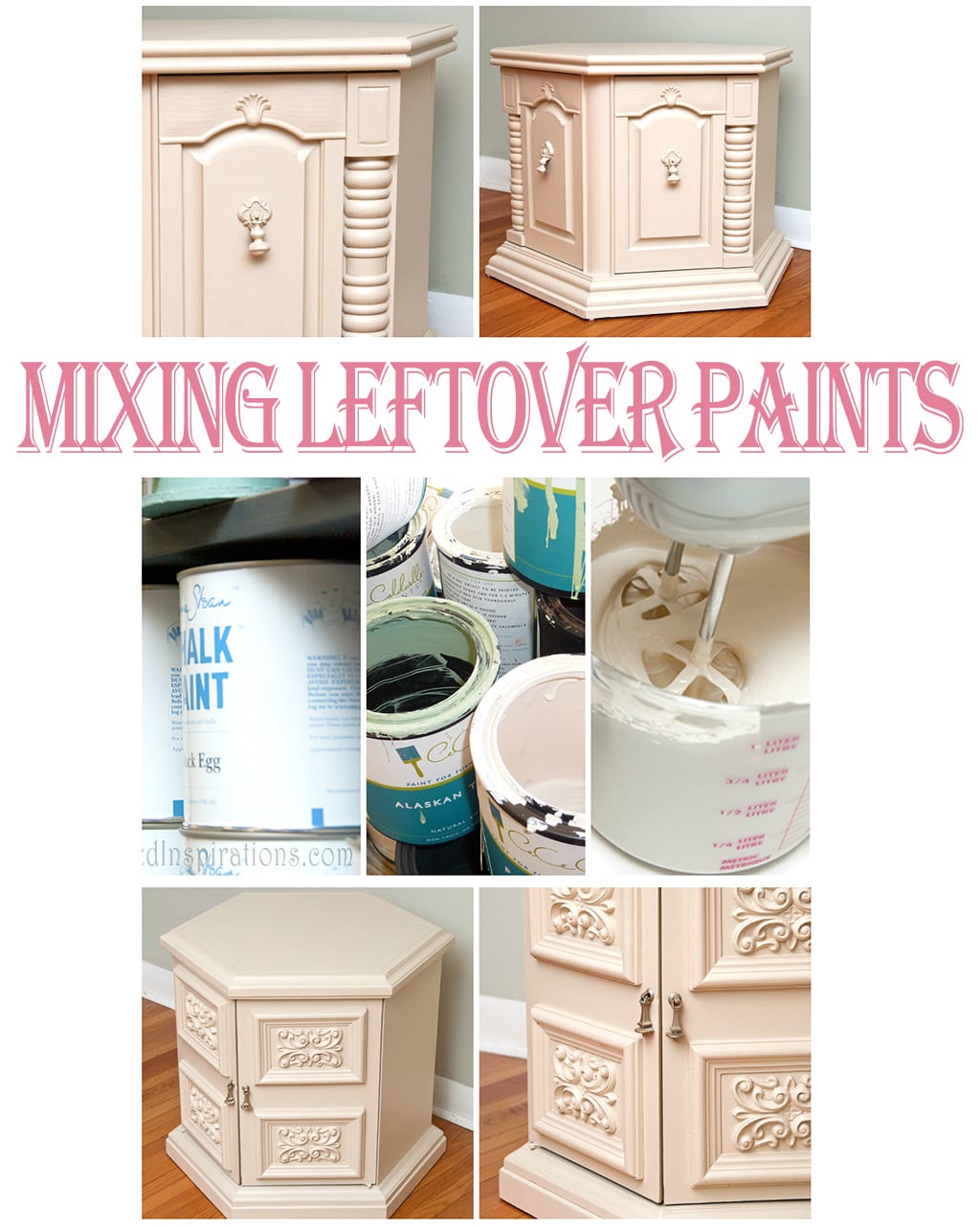 mixing leftover paint