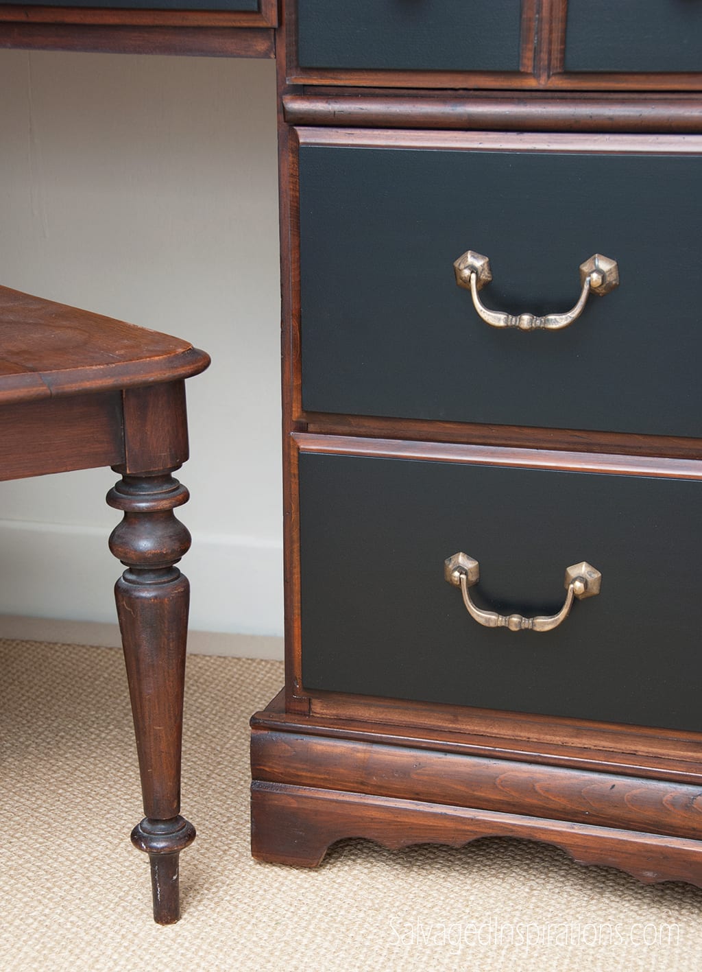Stained&Painted-Desk-Drawers