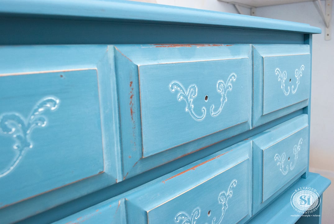 Raised-Stencil-on-Dresser-Drawers