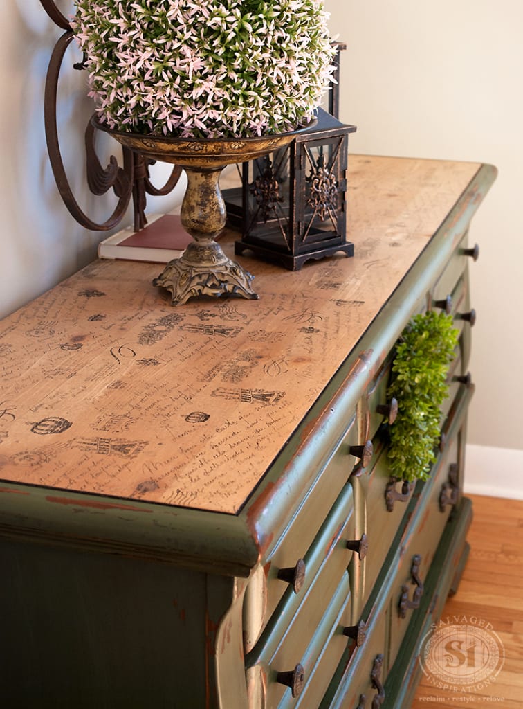Decoupage-Painted-Dresser