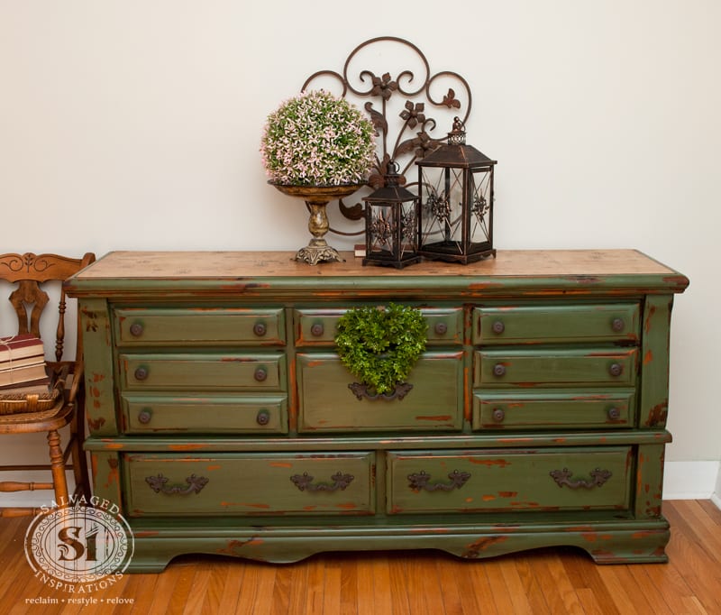 Painted-Decoupaged-Dresser