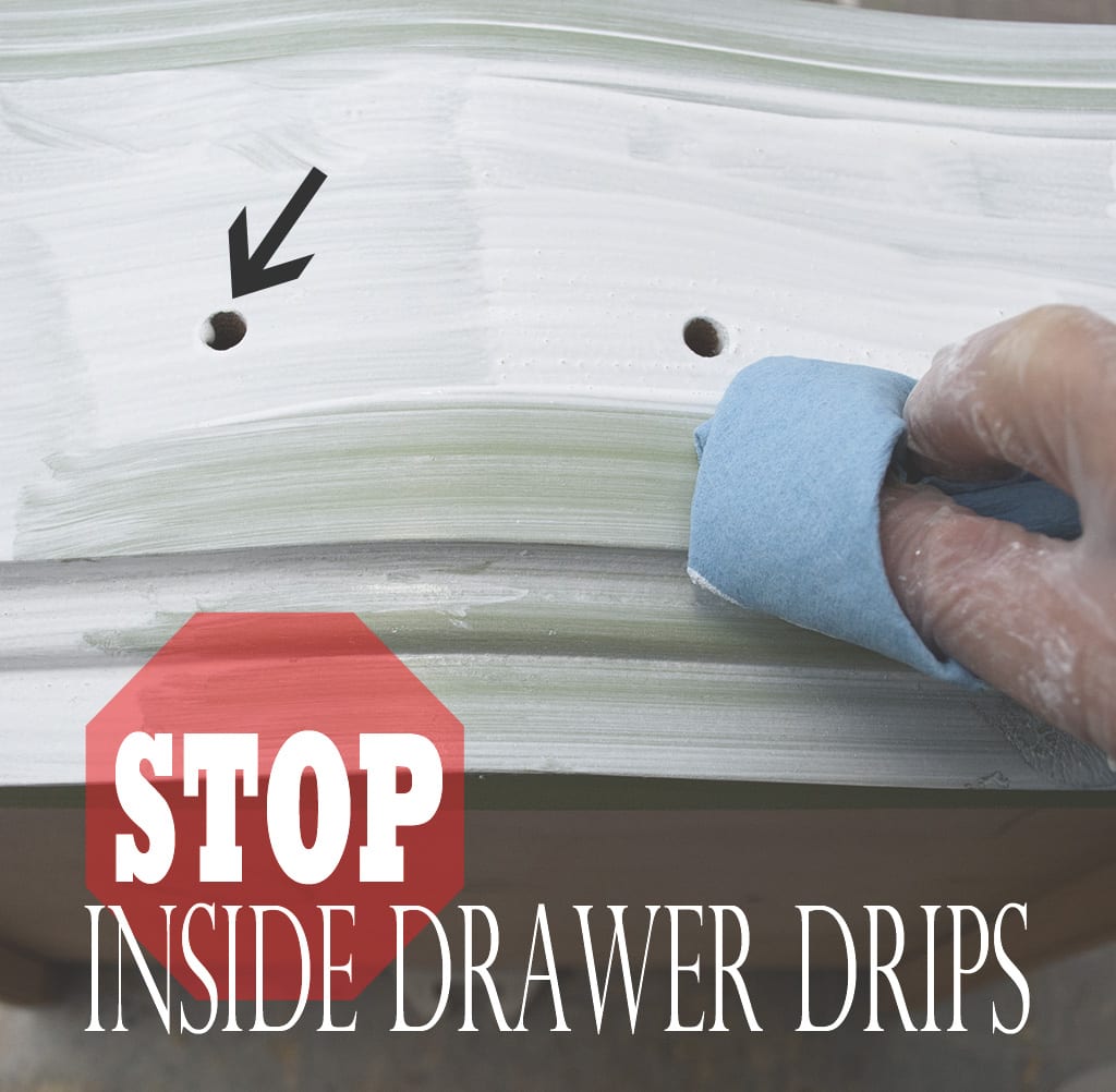 stop drawer drips
