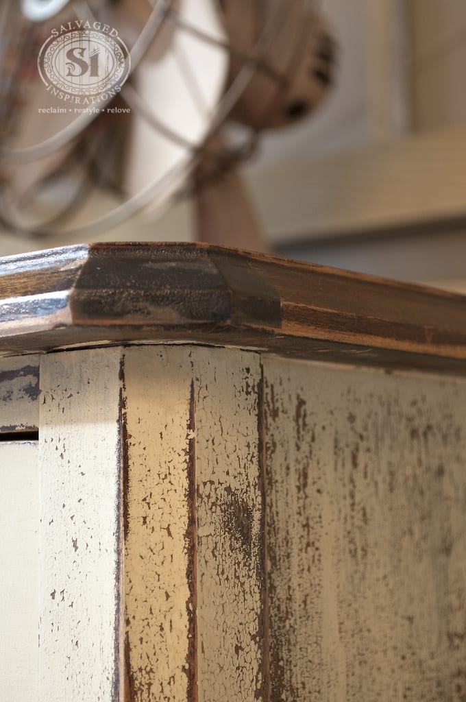 Milk Painted Chippy Dresser