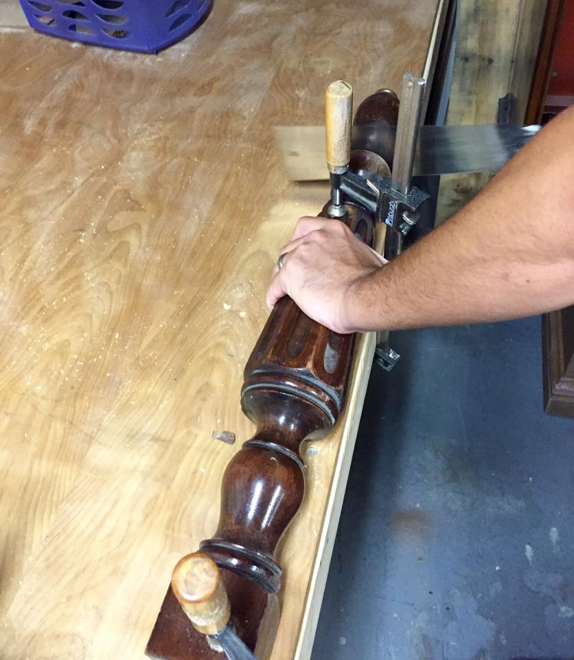 Simple Redesign - wood table leg