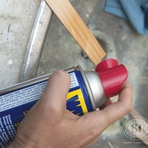 Wood Repair -WD-40 and Bondo