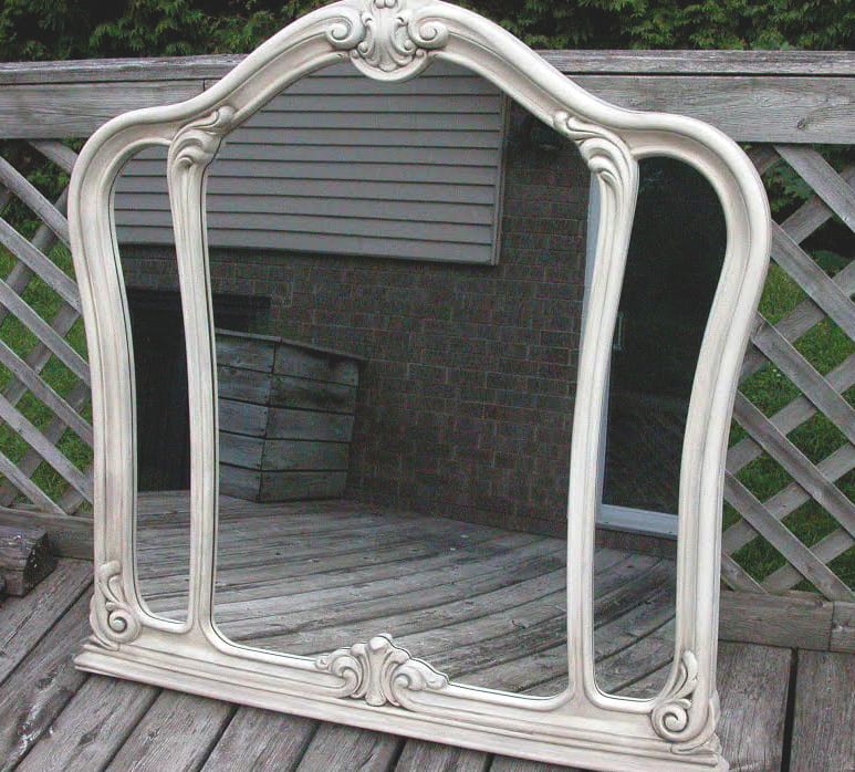diy chalk paint mirror