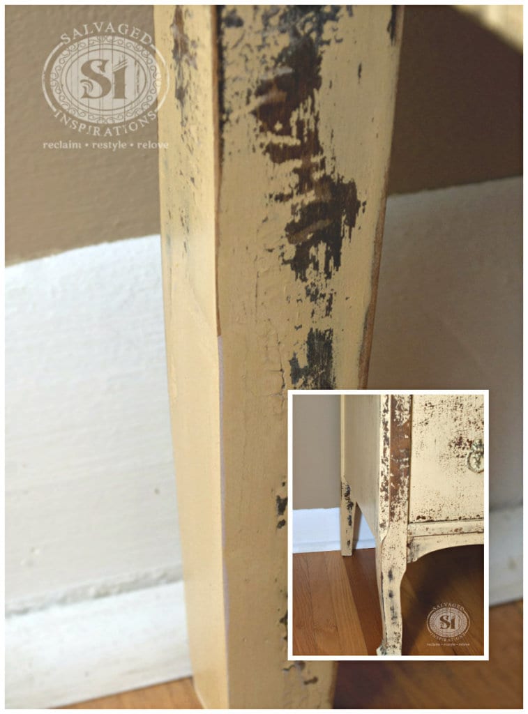 furn leg repair with bondo