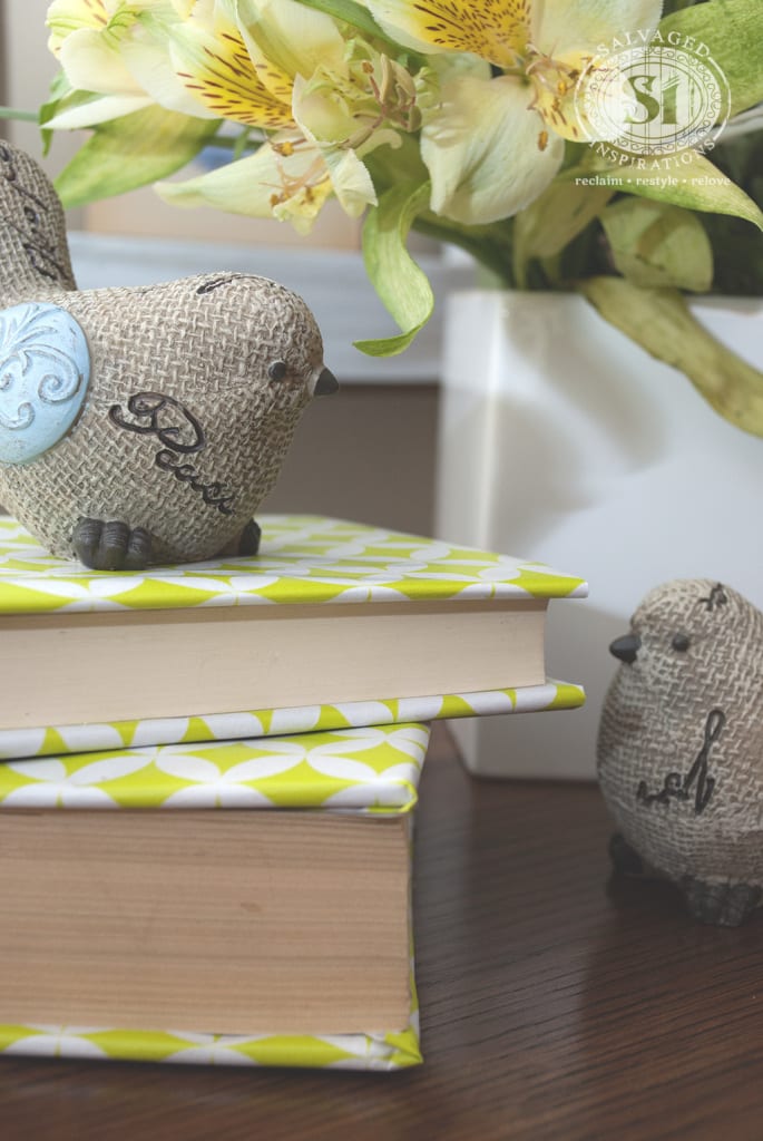 Birds w Books & Flowers