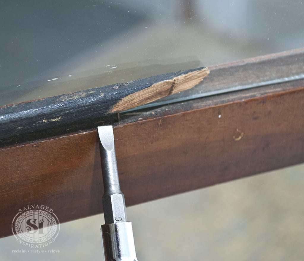 How To Remove Glass From Antique China Cabinet