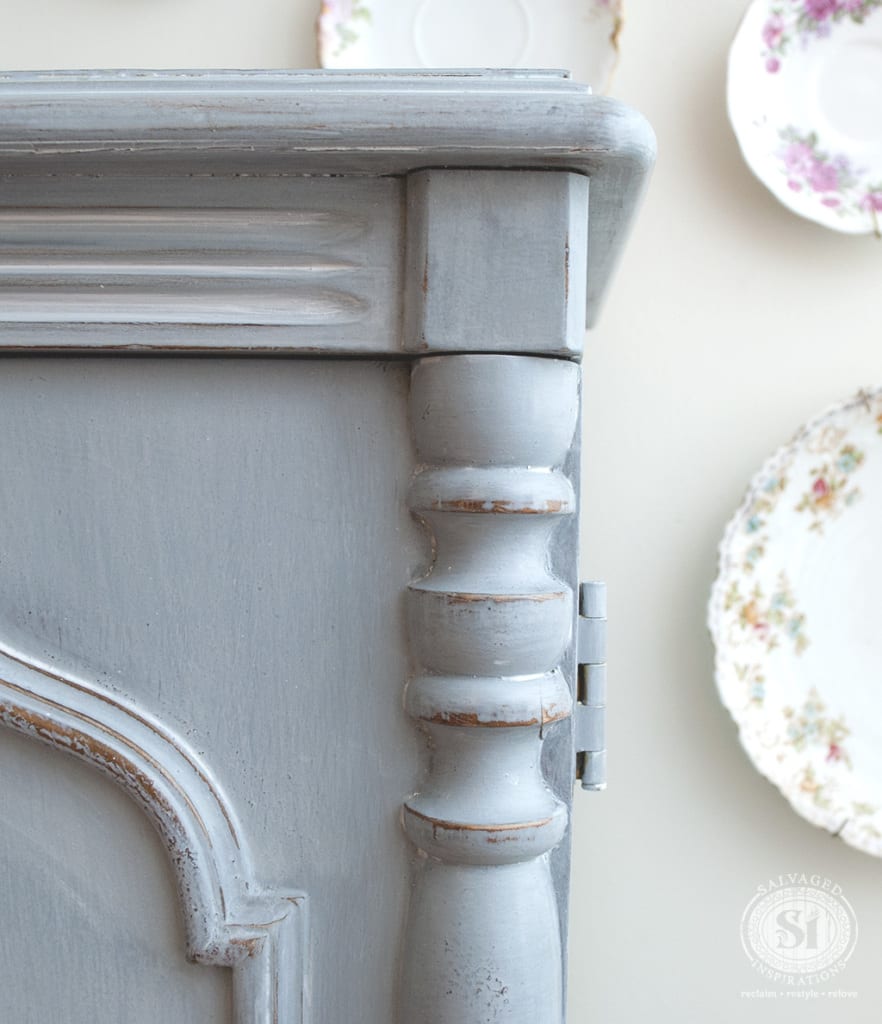 Milk Painted French Country Armoire