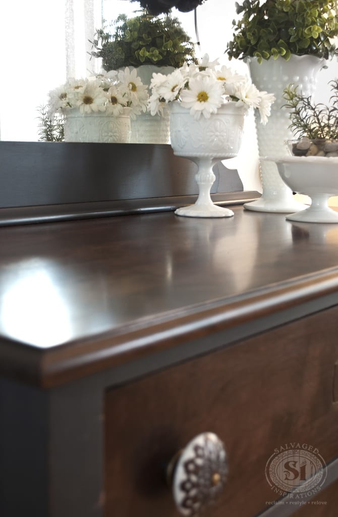 Painted & Stained Bluestone Painted Dresser