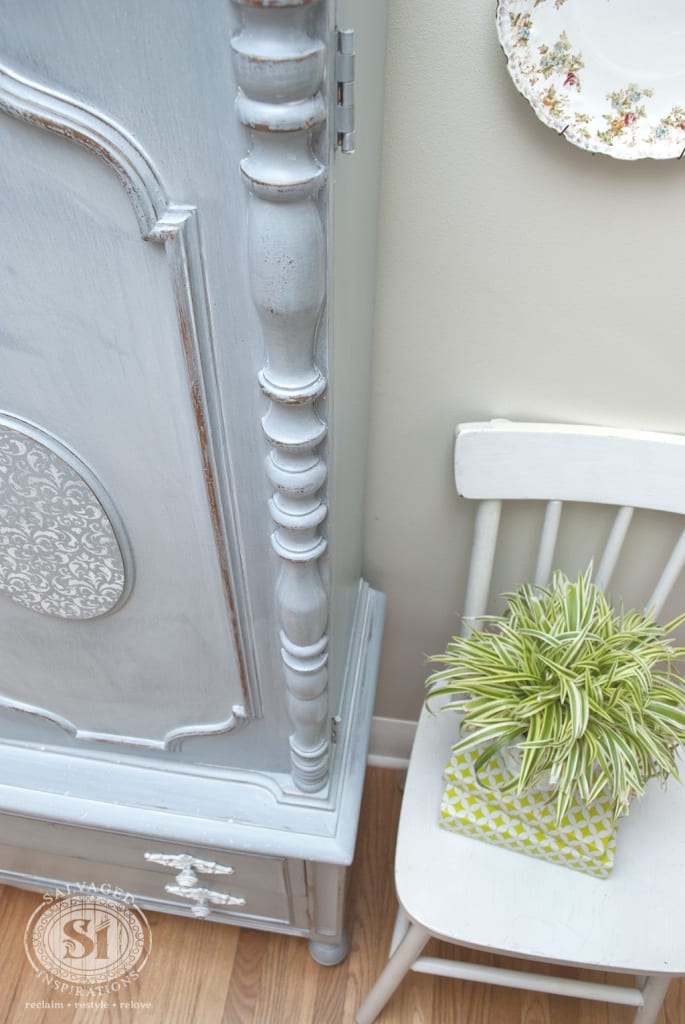 Vintage French Country Armoire