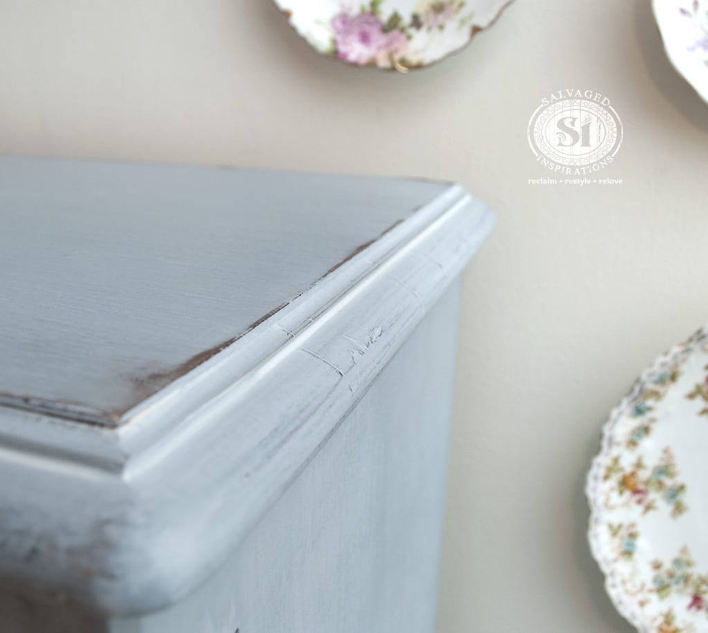 White Glazed French Country Armoire