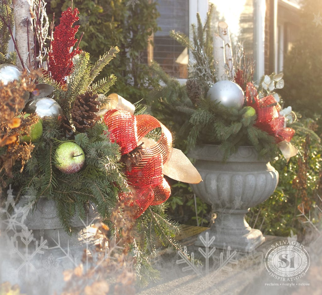 DIY Christmas Planters-1