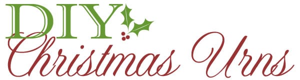 DIY Christmas Urns - text