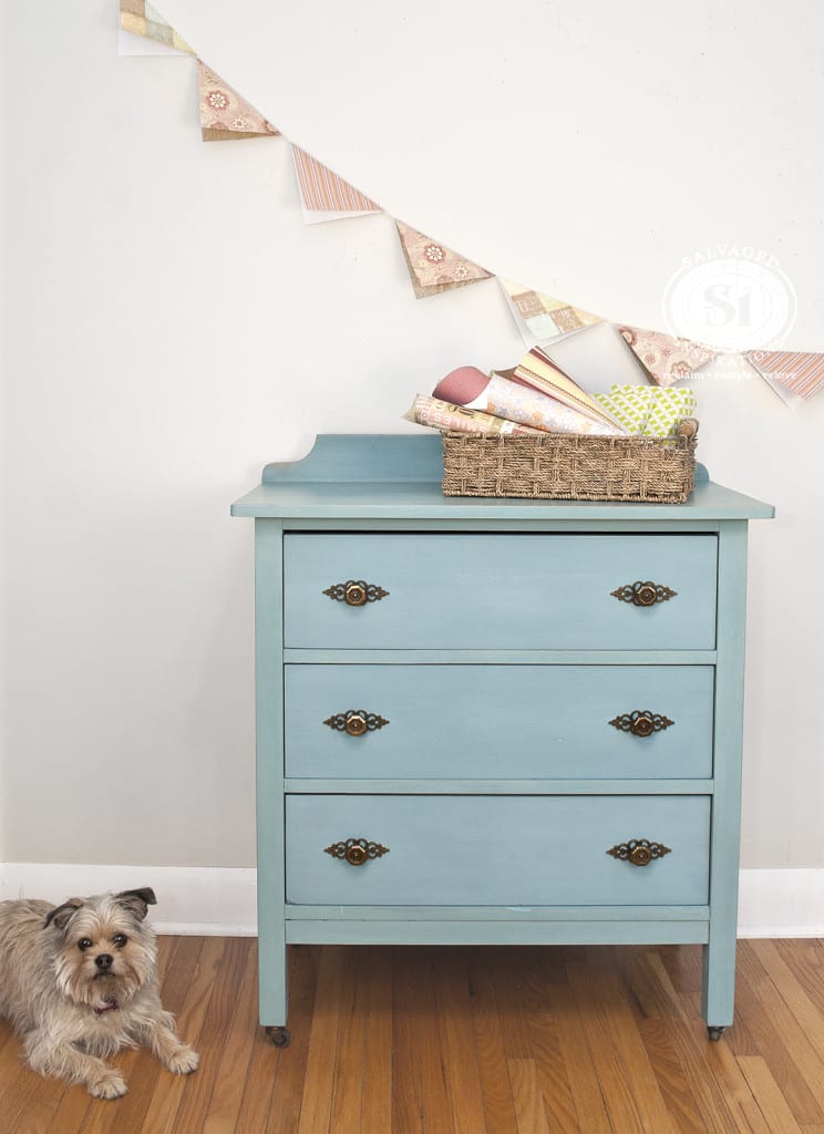 Milk Painted Dresser - Homestead House Niagara Green