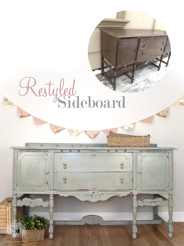 Restyled Sideboard Before & After