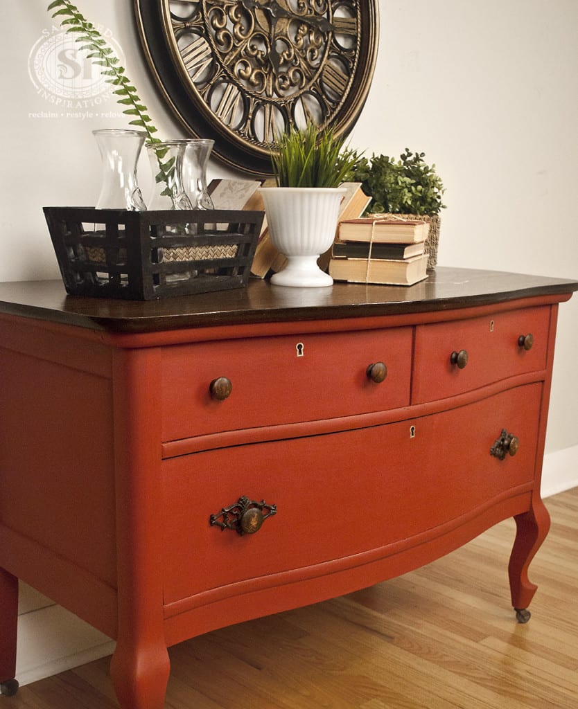 Salvaged Low Boy Dresser - Moulin Rouge Bluestone House