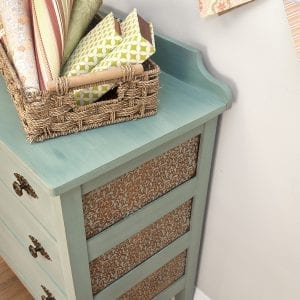 Stenciled and Painted Dresser - Milk Paint