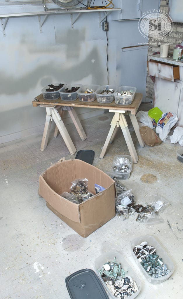 organizing furniture hardware and knobs