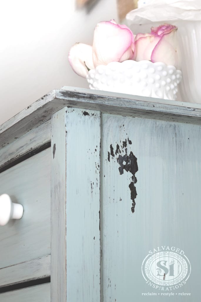 Chippy Distressed Milk Painted Dresser