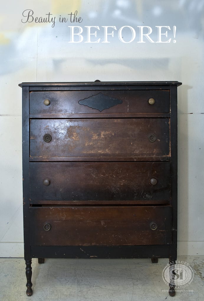 Craigslist Dresser Before Sanding & Painting