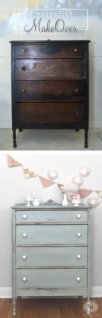 Craigslist Dresser Makeover - Before&After