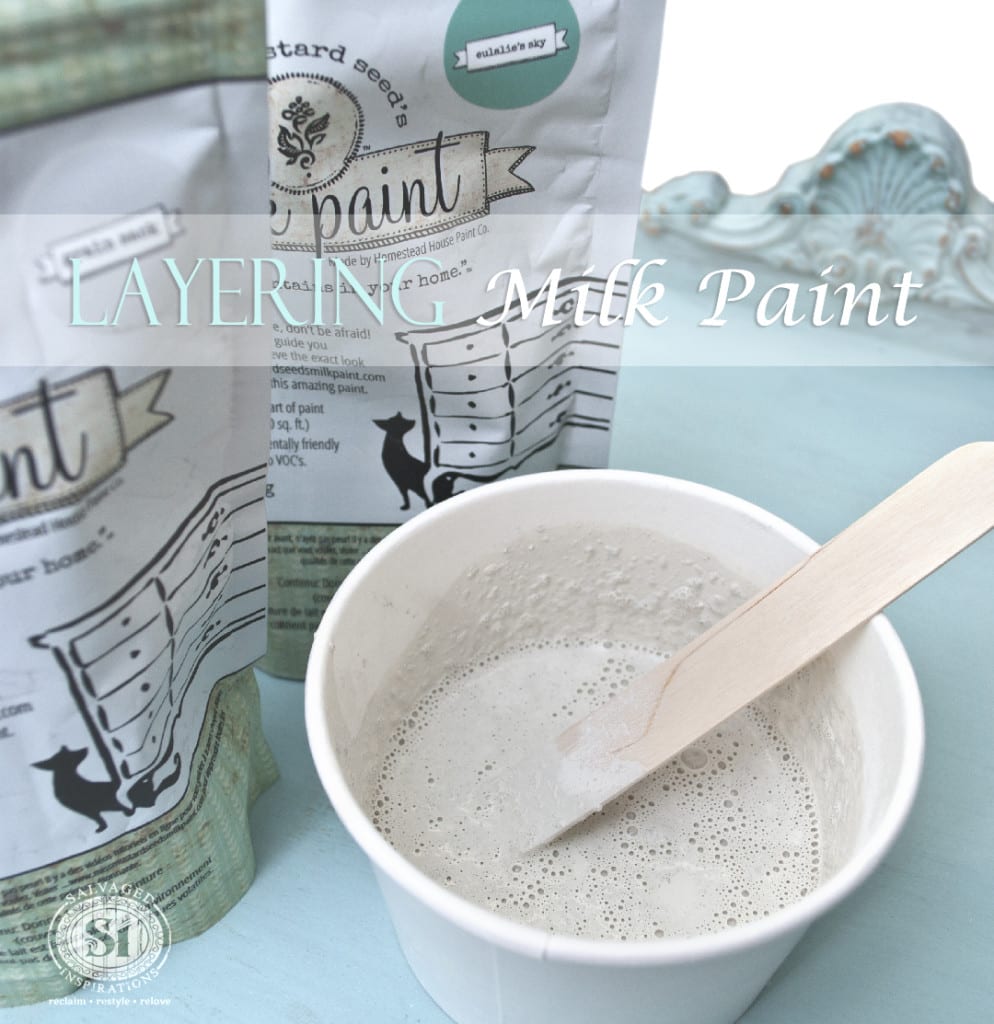 Layering Milk Paint - Vintage Dresser Restyle