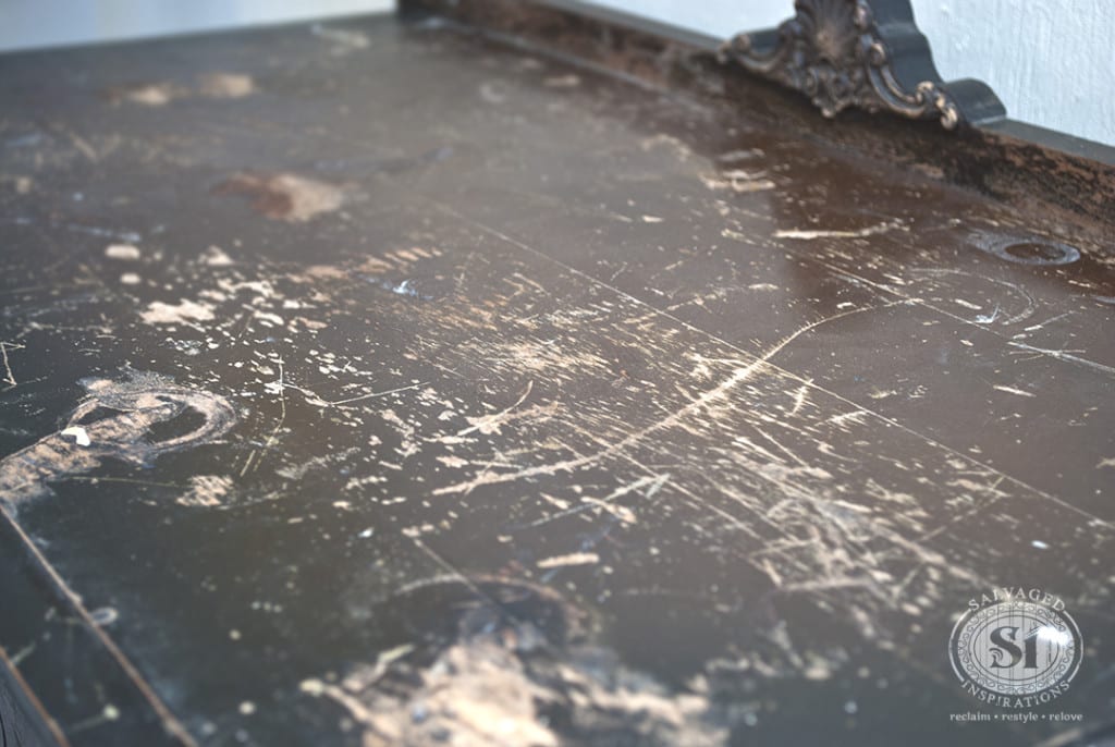 Scratched Up Dresser Top