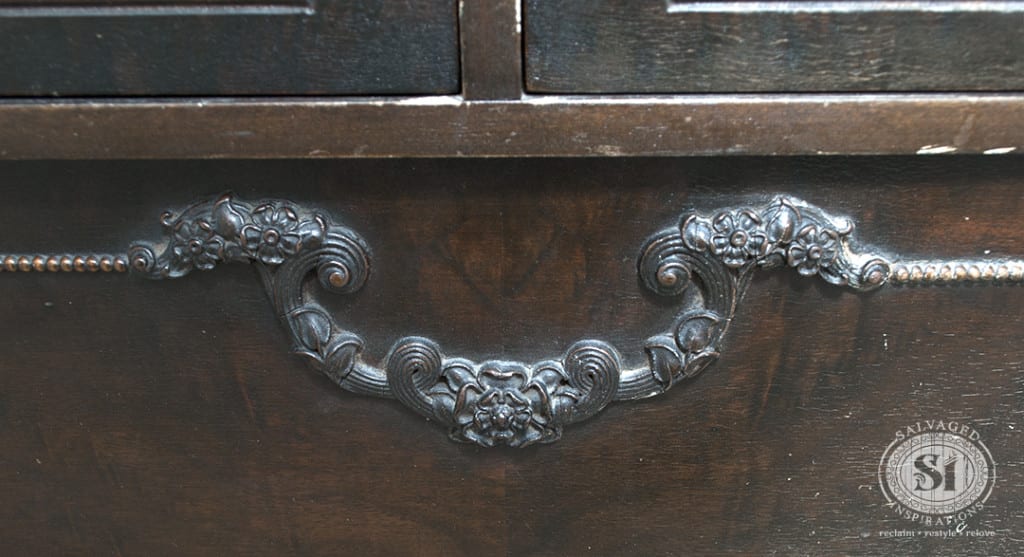 Antique Dresser Floral Details