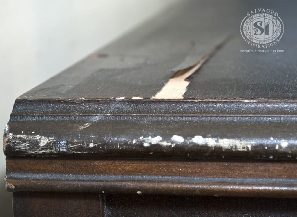 Lifting Veneer on Antique Dresser Top