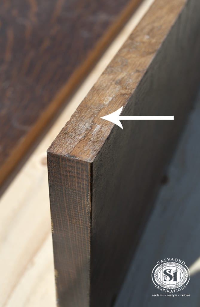 Old Glue on Dresser Board