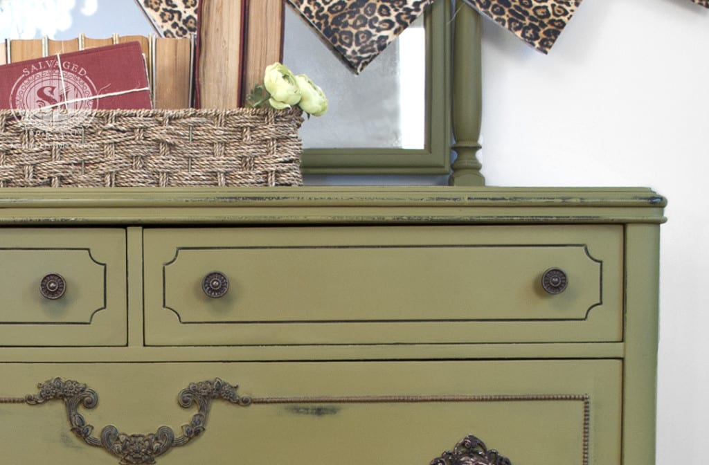 Painted Antique Dresser - Holy Guacamole