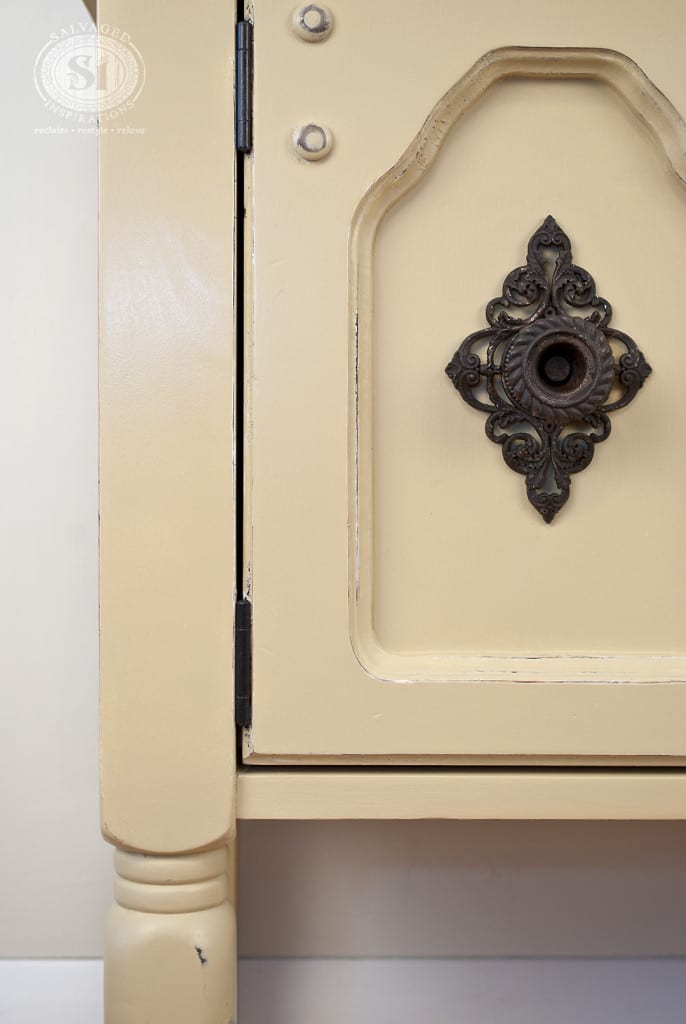 Door on Painted Side Table - Salvaged Inspirations