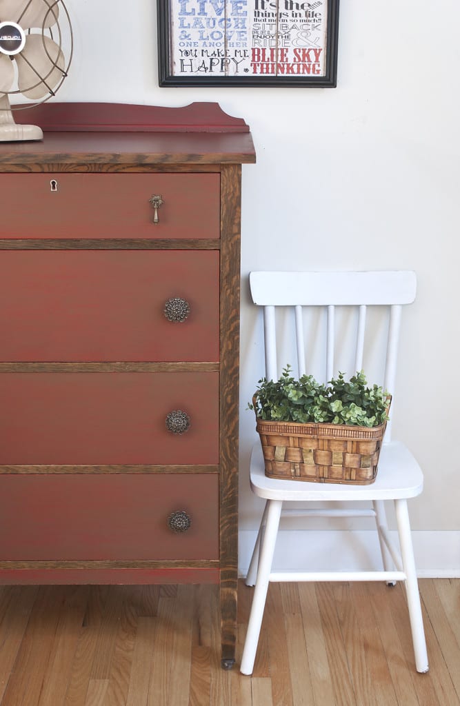 Farmhouse Chic Vintage Dresser - Painted & Glazed