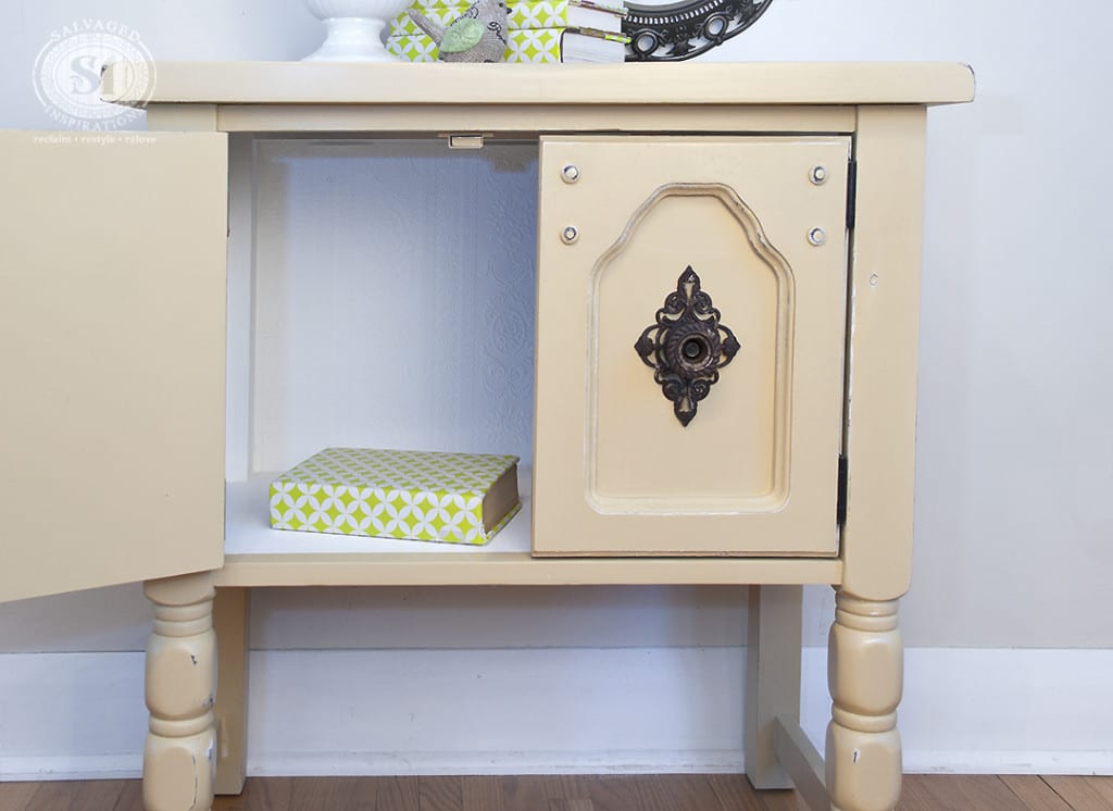 Inside Painted Side Table